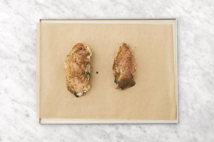 Bake the chicken