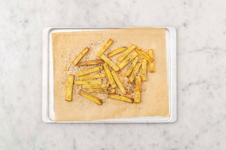 Bake the fries