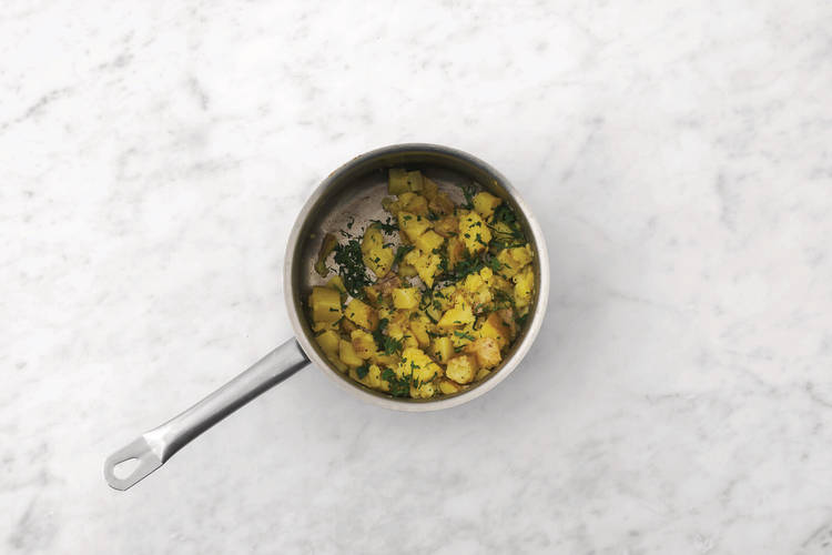 Make the crushed potatoes