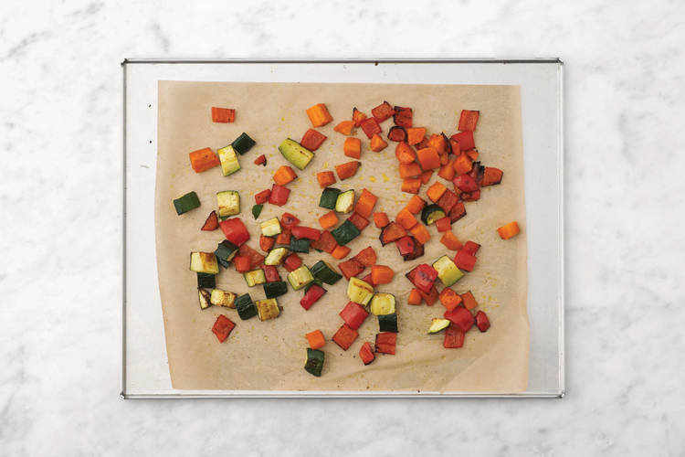 Roast the veggies