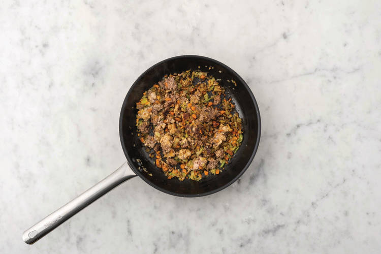 Get prepped & start the pasta