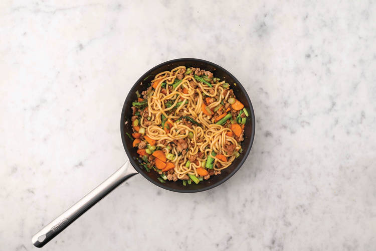Finish the noodles