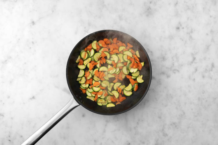 Cook the veggies