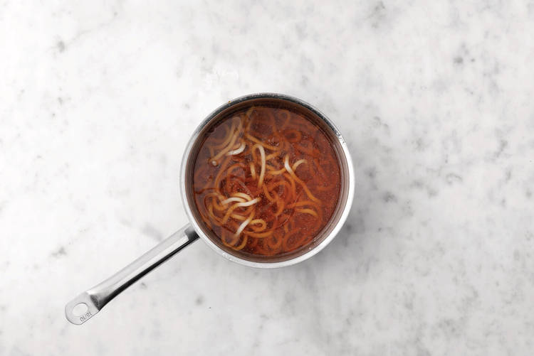 Cook the noodles