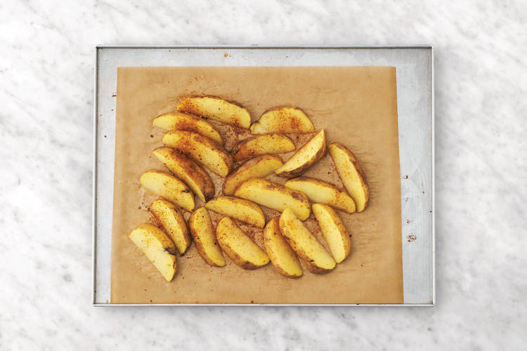 Bake the wedges