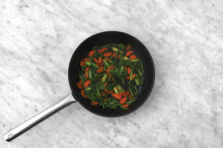 Cook veggies
