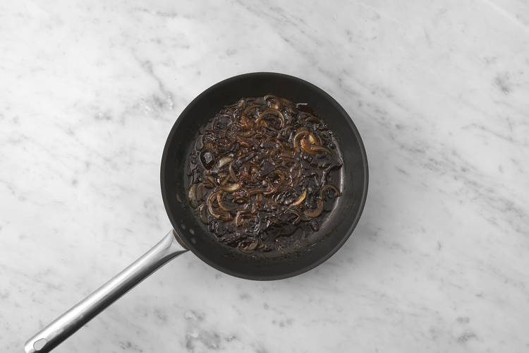 Make the caramelised onions