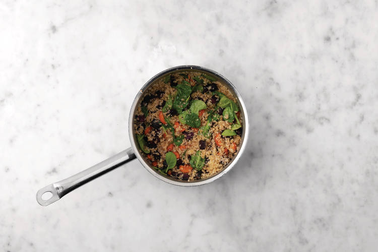 Cook the bulgur wheat