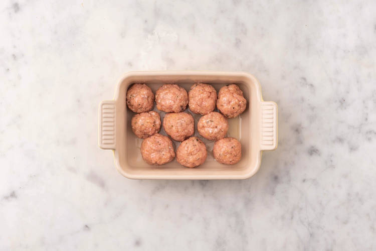Cook meatballs
