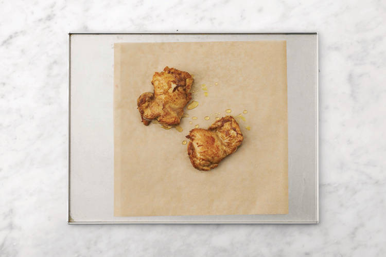 Bake the chicken