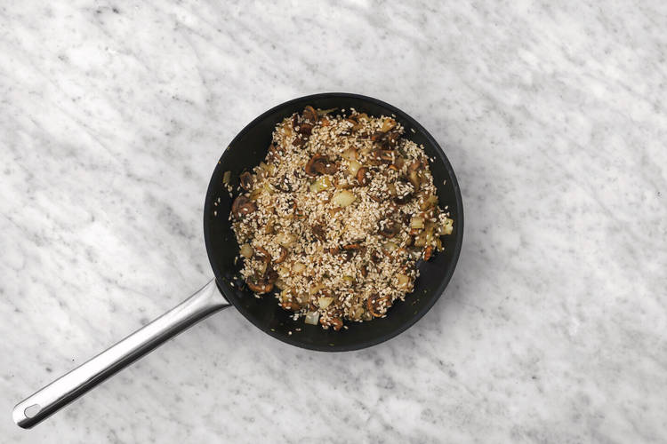 Start the risotto