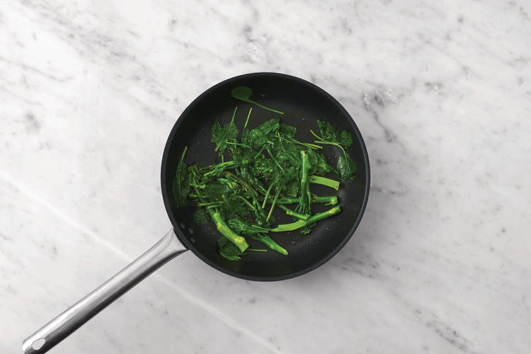 Cook the veggies