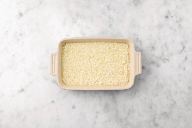 Bake the risotto