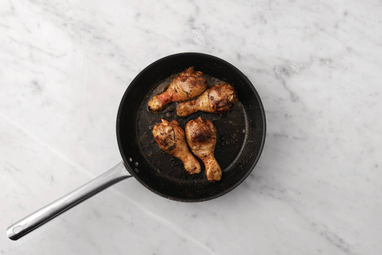 Get prepped & start the chicken