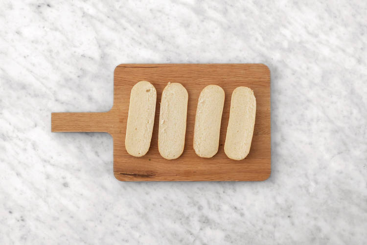 Toast the brioche rolls