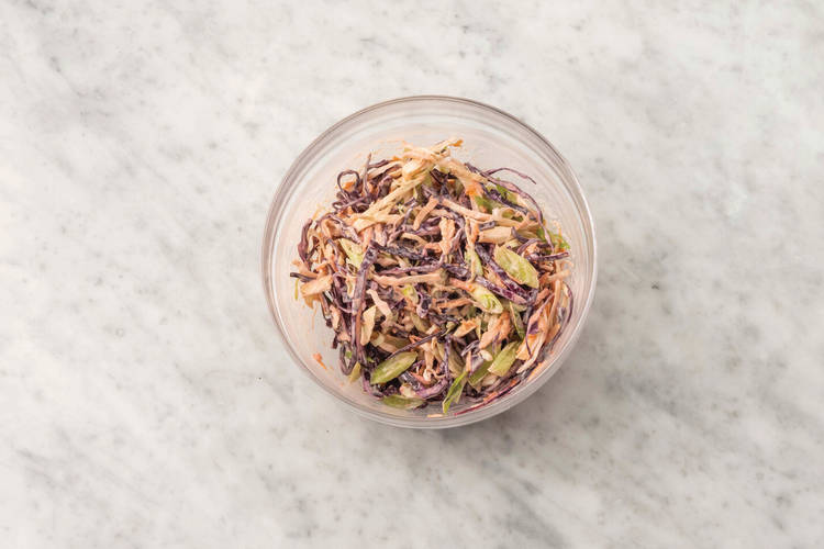 Dress the slaw