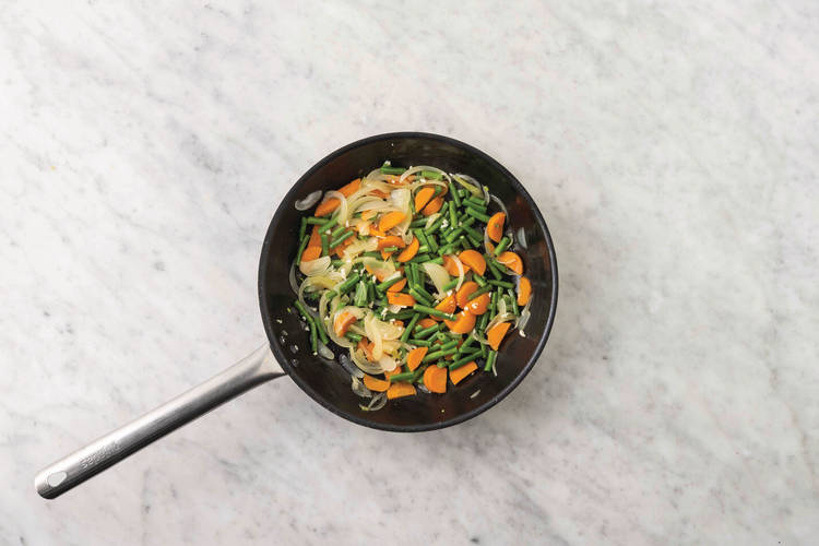 Get prepped & cook the veggies 