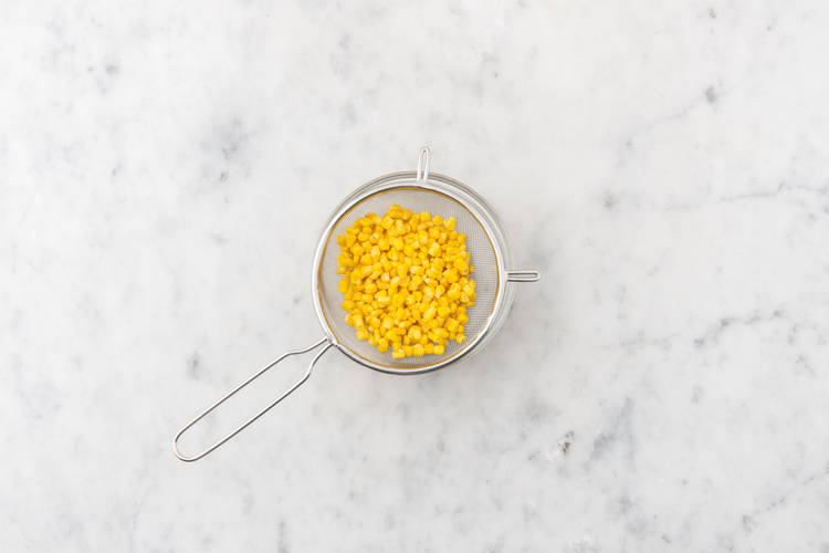 Make the corn rice