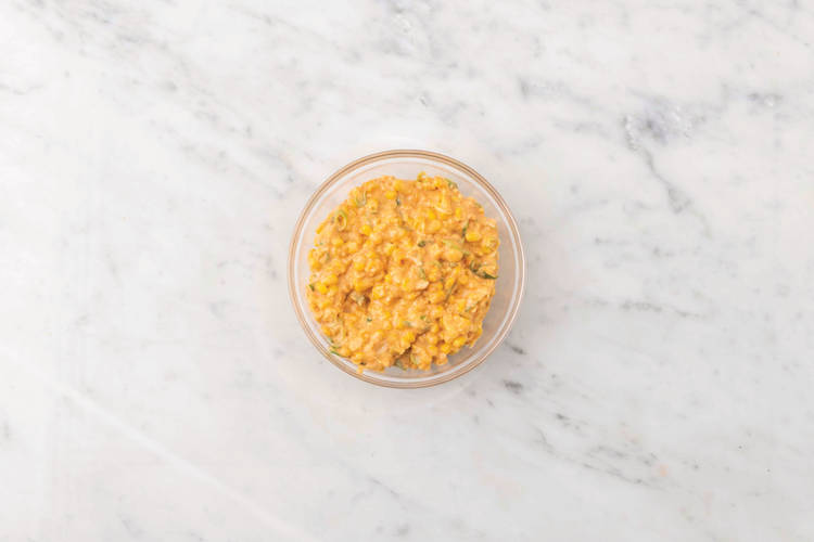 Make the fritter mixture