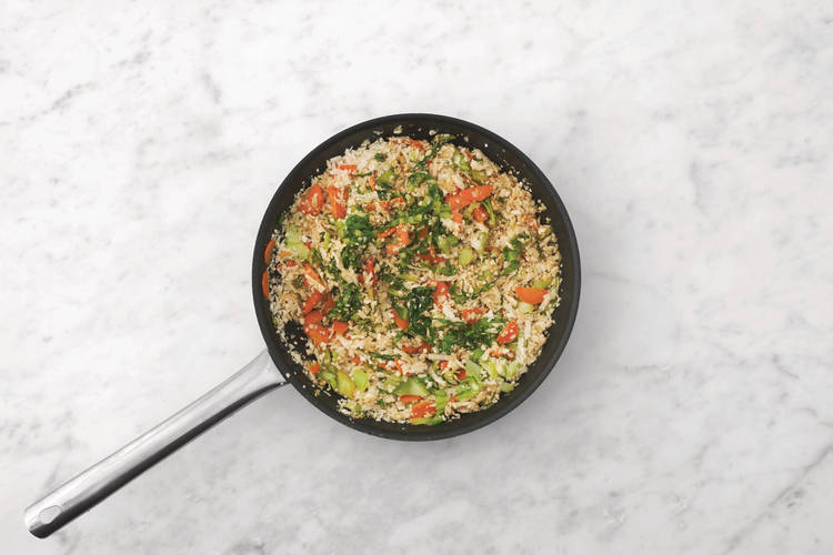 Cook the veggies