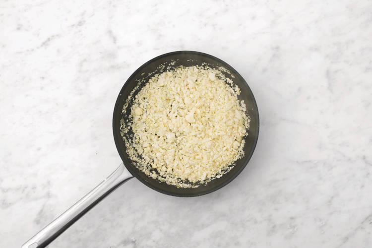 Cook the cauliflower rice