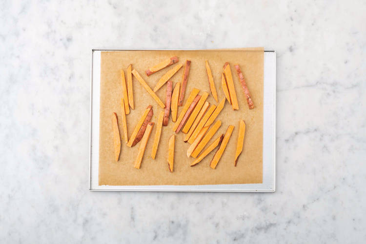 Make sweet potato fries