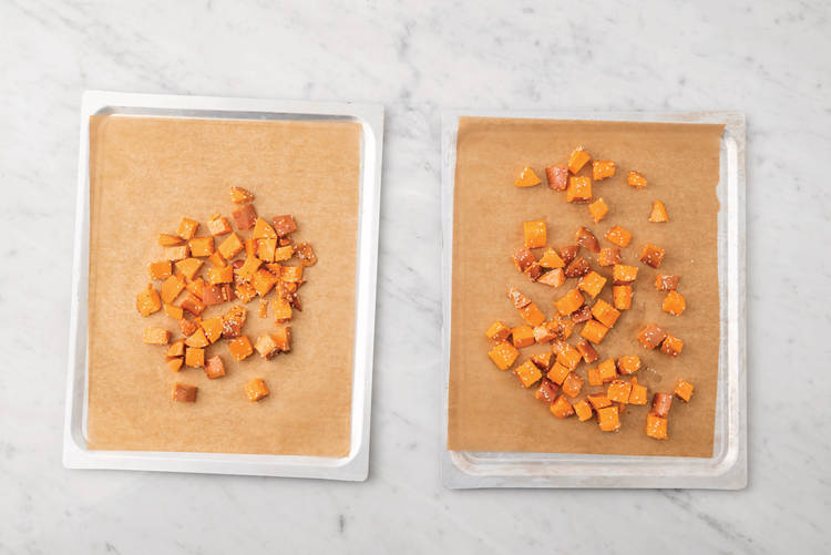 Roast the sweet potato