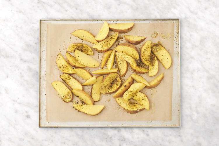 Bake the wedges