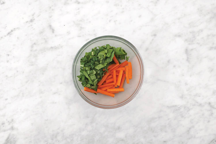 Microwave the veggies