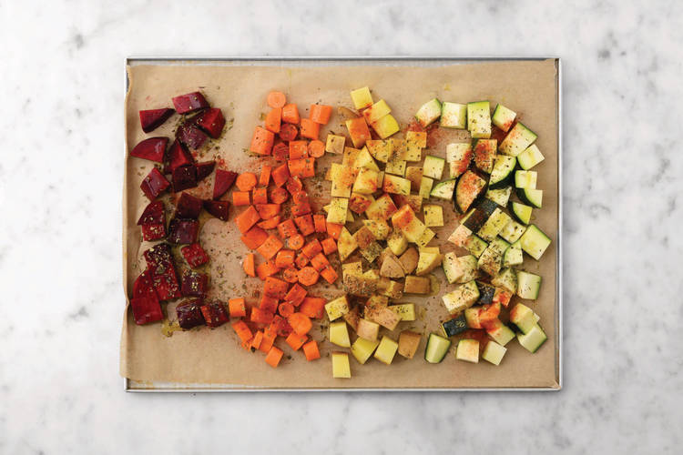 Roast the veggies