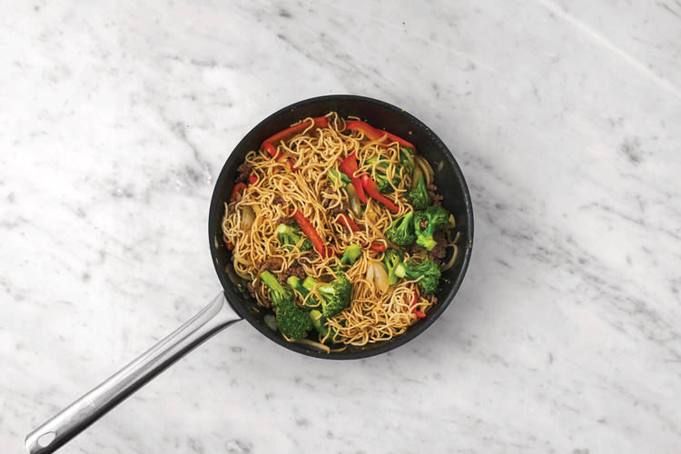 Finish the noodles