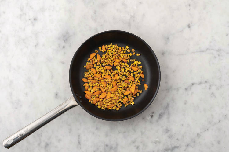 Cook the carrot & corn