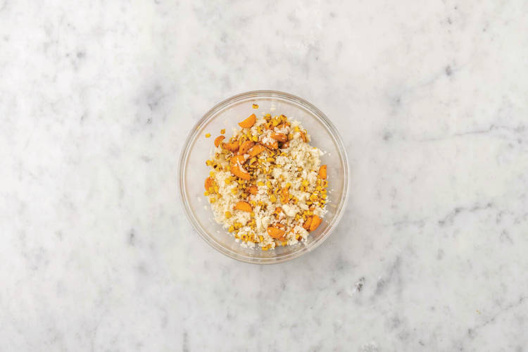 Make the cauliflower rice