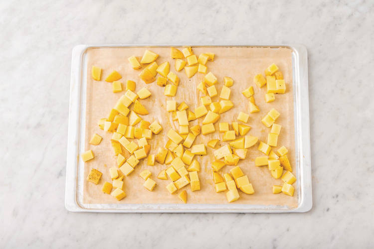 Bake the chicken & potato
