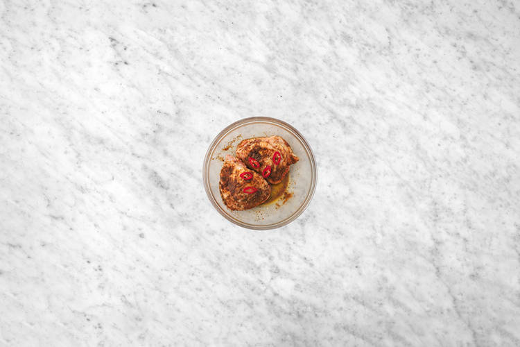 Marinate the chicken