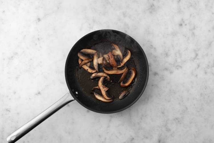 Cook the mushrooms
