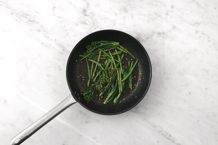 Cook the greens