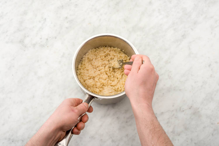 Cook the couscous
