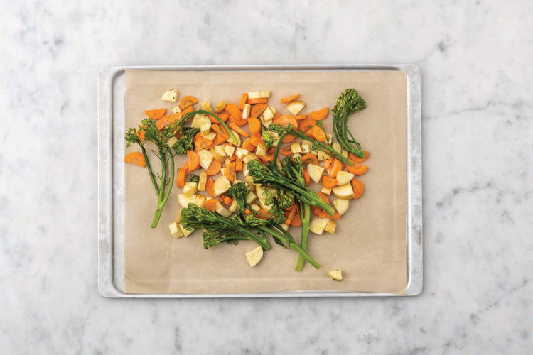 Roast the veggies