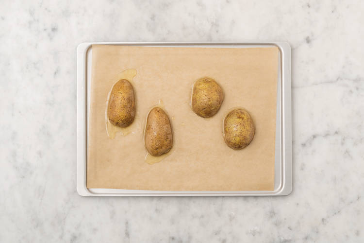 Bake the potatoes