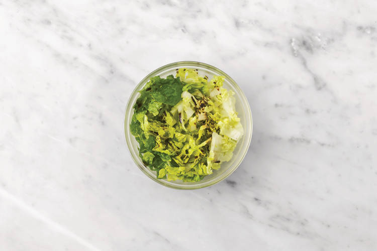 Prep the salad 