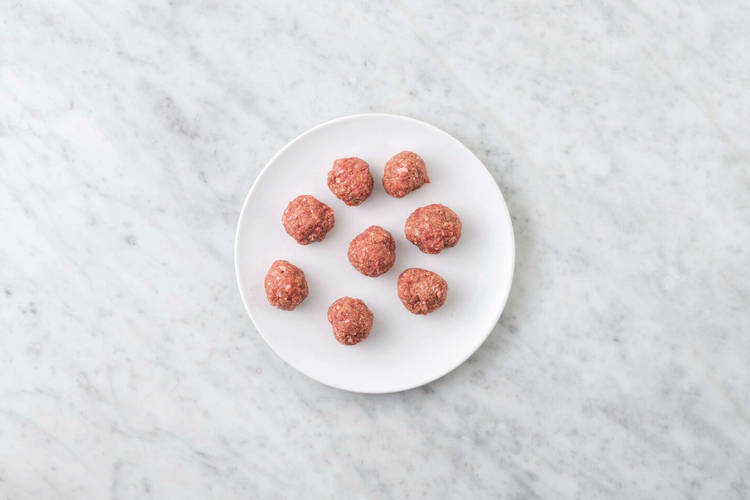 Prep the meatballs