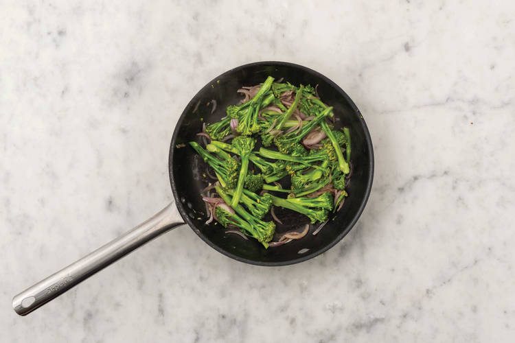 Cook the veggies
