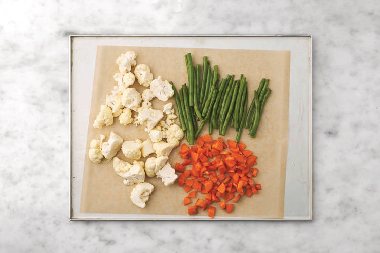 Roast the veggies