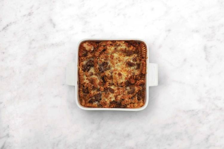 Grill the pasta bake