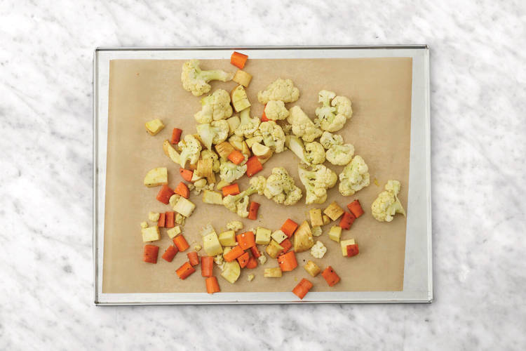 Roast the veggies