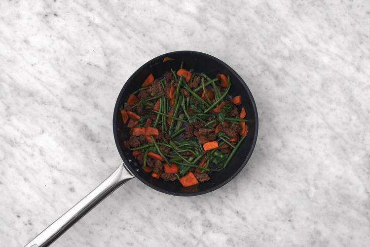 Finish the stir fry