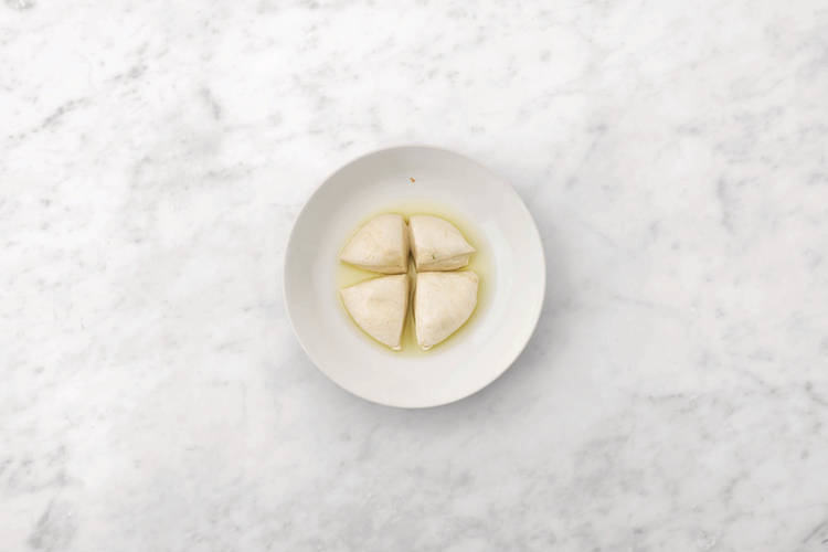 Prep the pizza dough