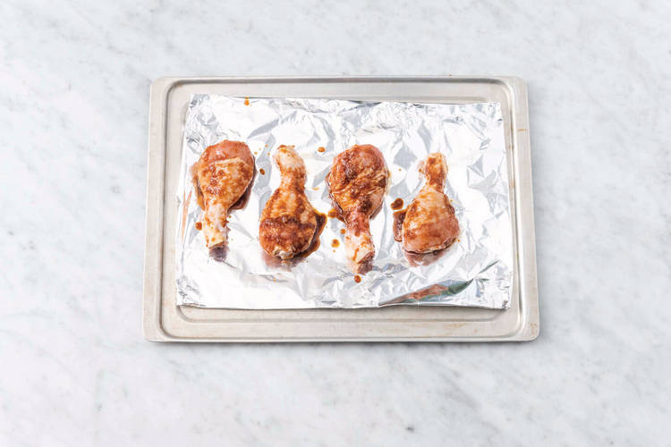 Bake the drumsticks
