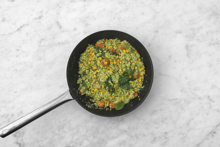 Cook the cauli-broccoli rice
